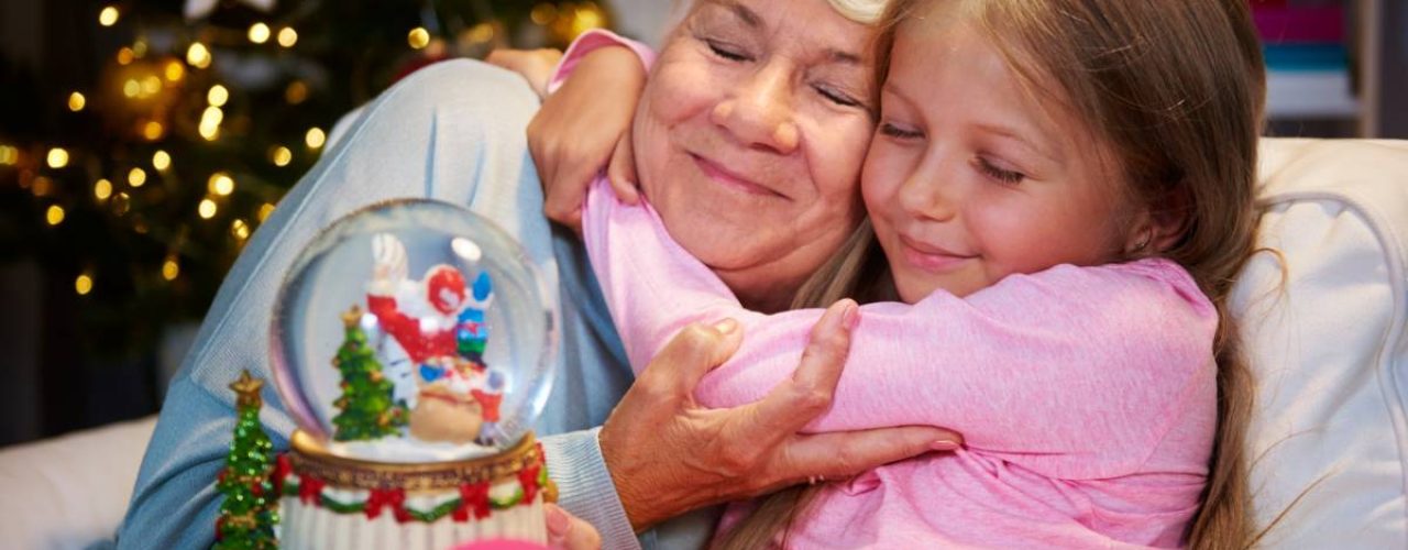 kleinkinderen tijdens kerst